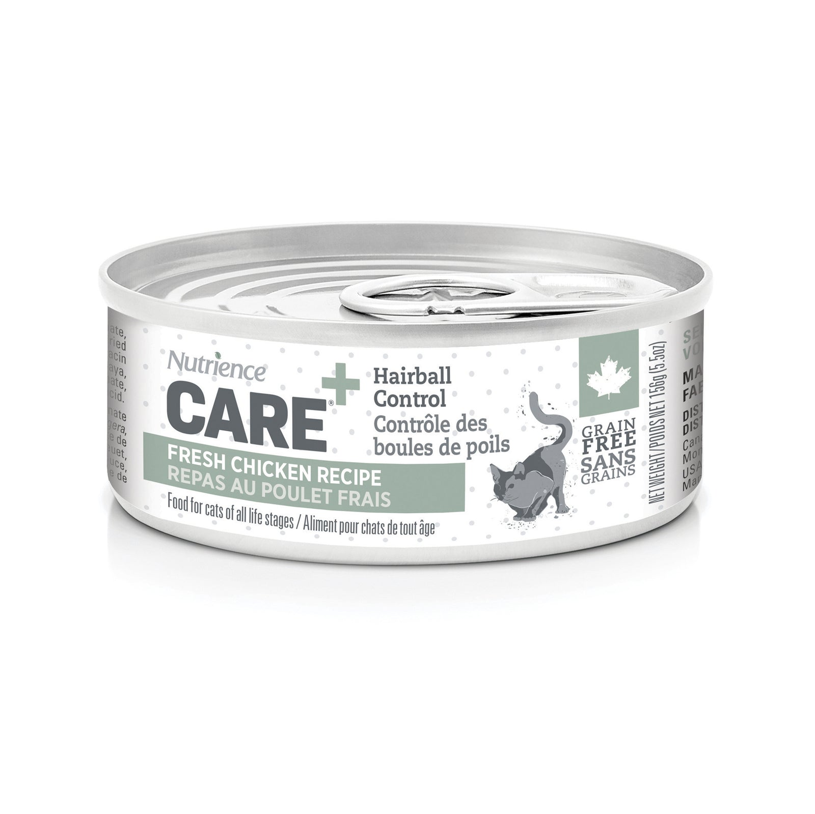 Pâté Nutrience Care Contrôle des boules de poils pour chats, repas au poulet frais, 156 g (5,5 oz) - La niche&moi