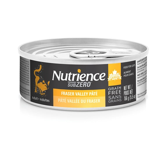 Pâté Nutrience SubZero Sans grains pour chats adultes, Vallée du Fraser, 156 g (5,5 oz)