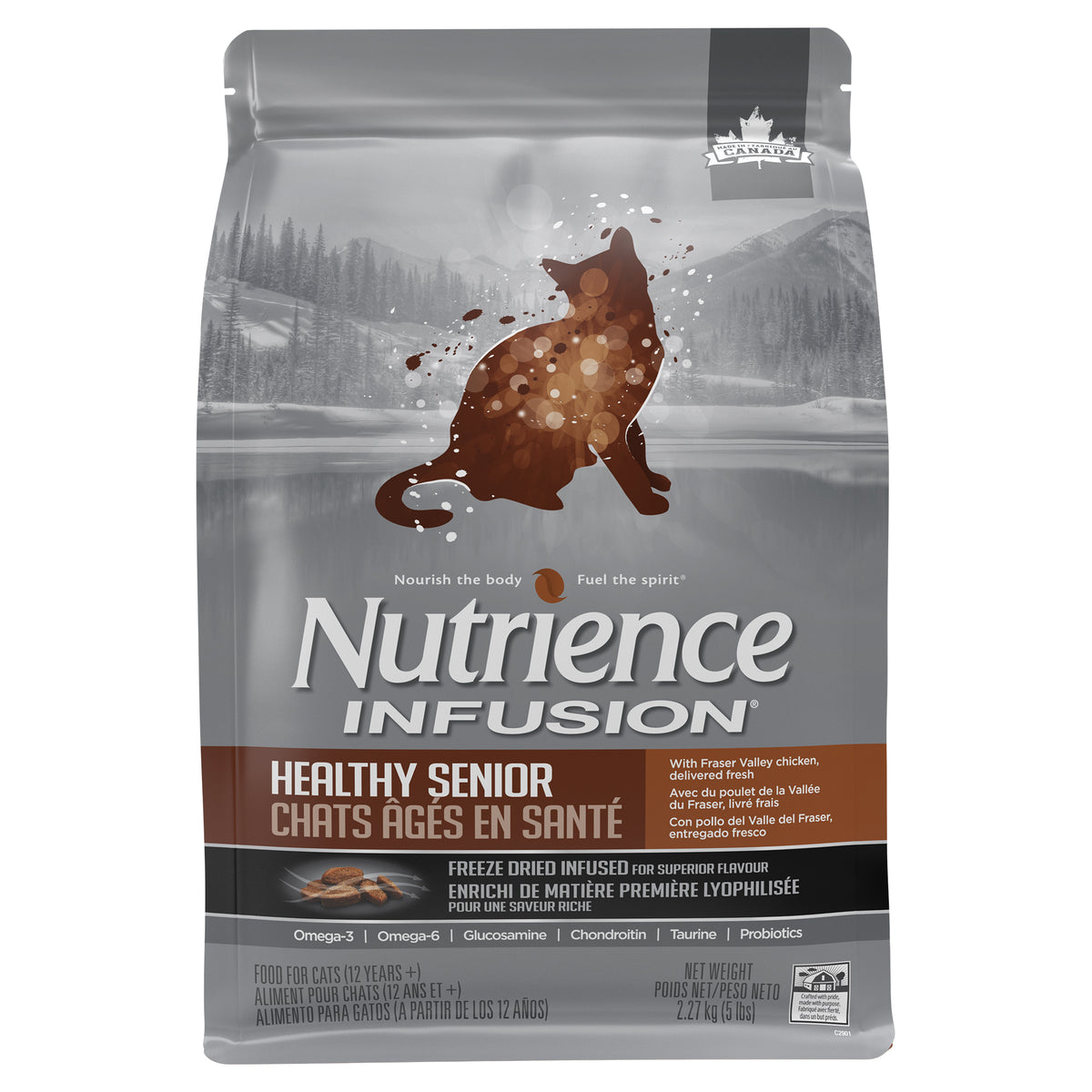 Nourriture Nutrience Infusion, Chats âgés en santé, Poulet - La niche&amp;moi