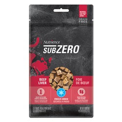Nutrience Grain Free SubZero Treats - Freeze Dried Beef Liver - 30 g (1 oz)