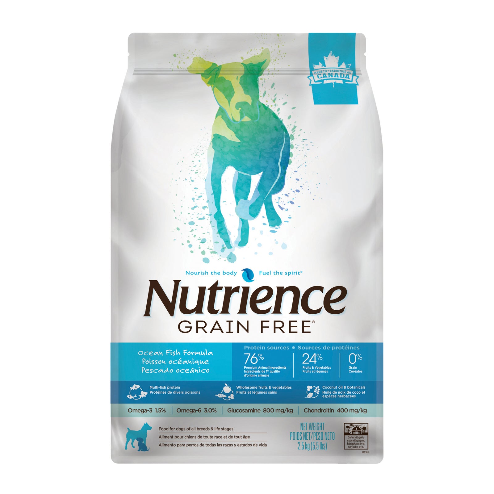 Nutrience Sans grains pour chiens, Poisson océanique 10kg - La niche&moi