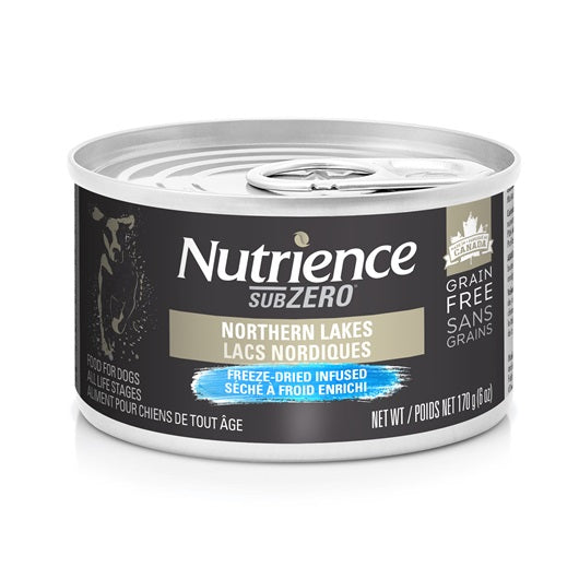 Pâté Nutrience SubZero Sans grains Lacs nordiques pour chiens, 170 g (6 oz)