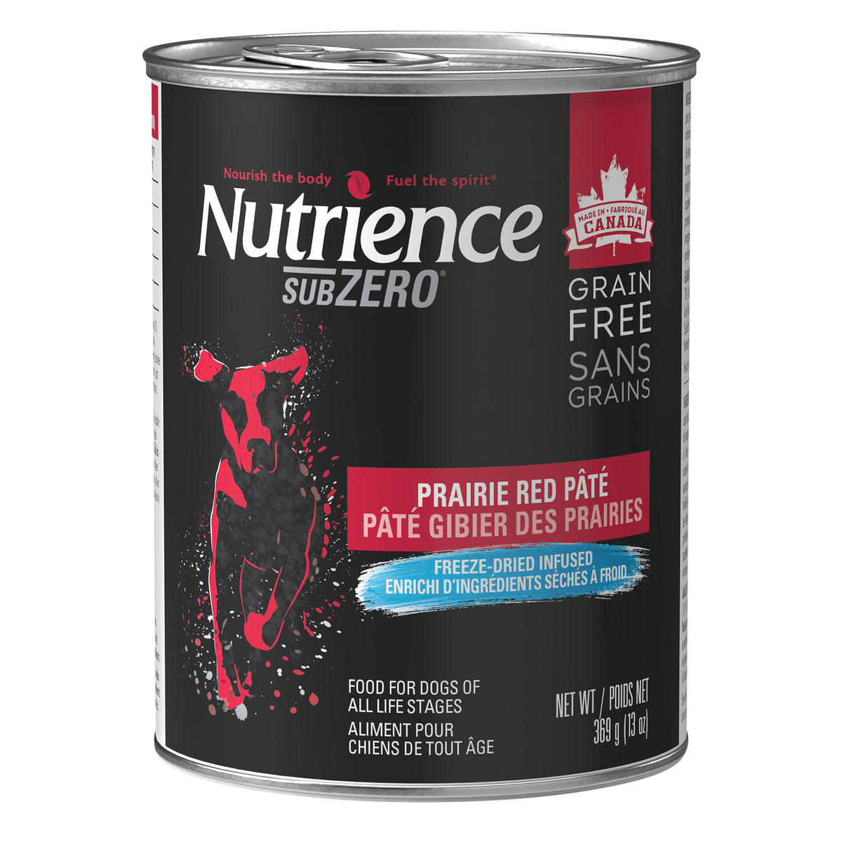 Aliment Subzero Nutrience Sans grains Pâté pour chiens adultes, formulation Gibier des Prairies, 369 g (13 oz) - La niche&amp;moi