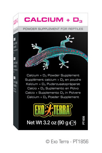Supplément de calcium + D3 Exo Terra en poudre - La niche&amp;moi