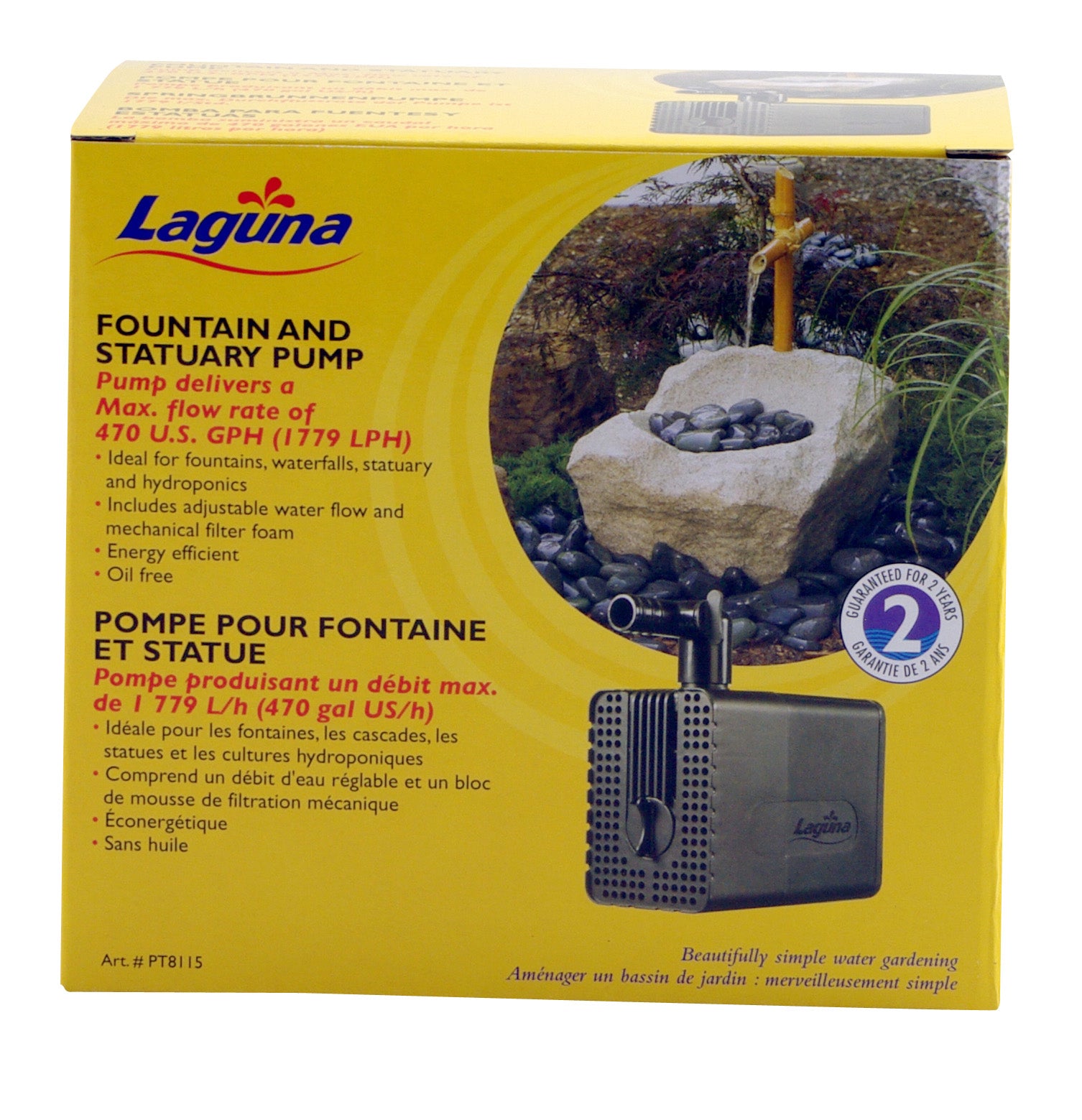 Laguna Submersible Water Pump - For ponds up to 3560 L (940 US Gal)