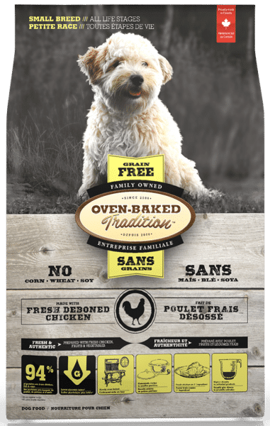 OVEN-BAKED GRAIN-FREE FOOD FOR SMALL BREED DOGS OF ALL LIFE STAGES – CHICKEN 2.27KG