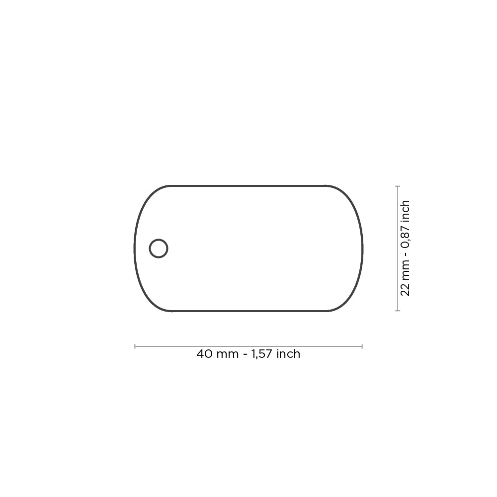 Médaille Drapeau arc-en-ciel (inscription sur 1 côté seulement) - La niche&amp;moi