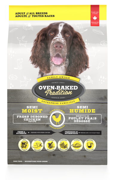 Oven-Baked Tradition NOURRITURE SEMI-HUMIDE POUR CHIEN ADULTES TOUTES RACES – POULET - La niche&moi