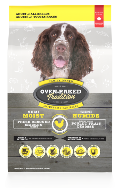 OVEN-BAKED SEMI-MOIST FOOD FOR ALL BREED ADULT DOGS – CHICKEN