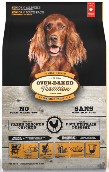 Oven-Baked Tradition NOURRITURE CONTRÔLE DU POIDS POUR CHIEN SÉNIOR TOUTES RACES – POULET - La niche&amp;moi