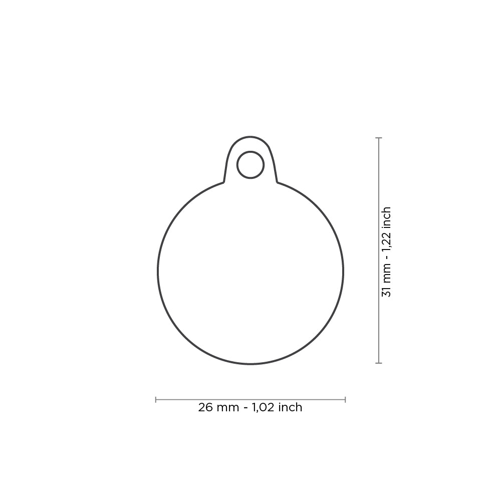 Médaille The Queen (inscription sur 1 côté seulement) - La niche&amp;moi