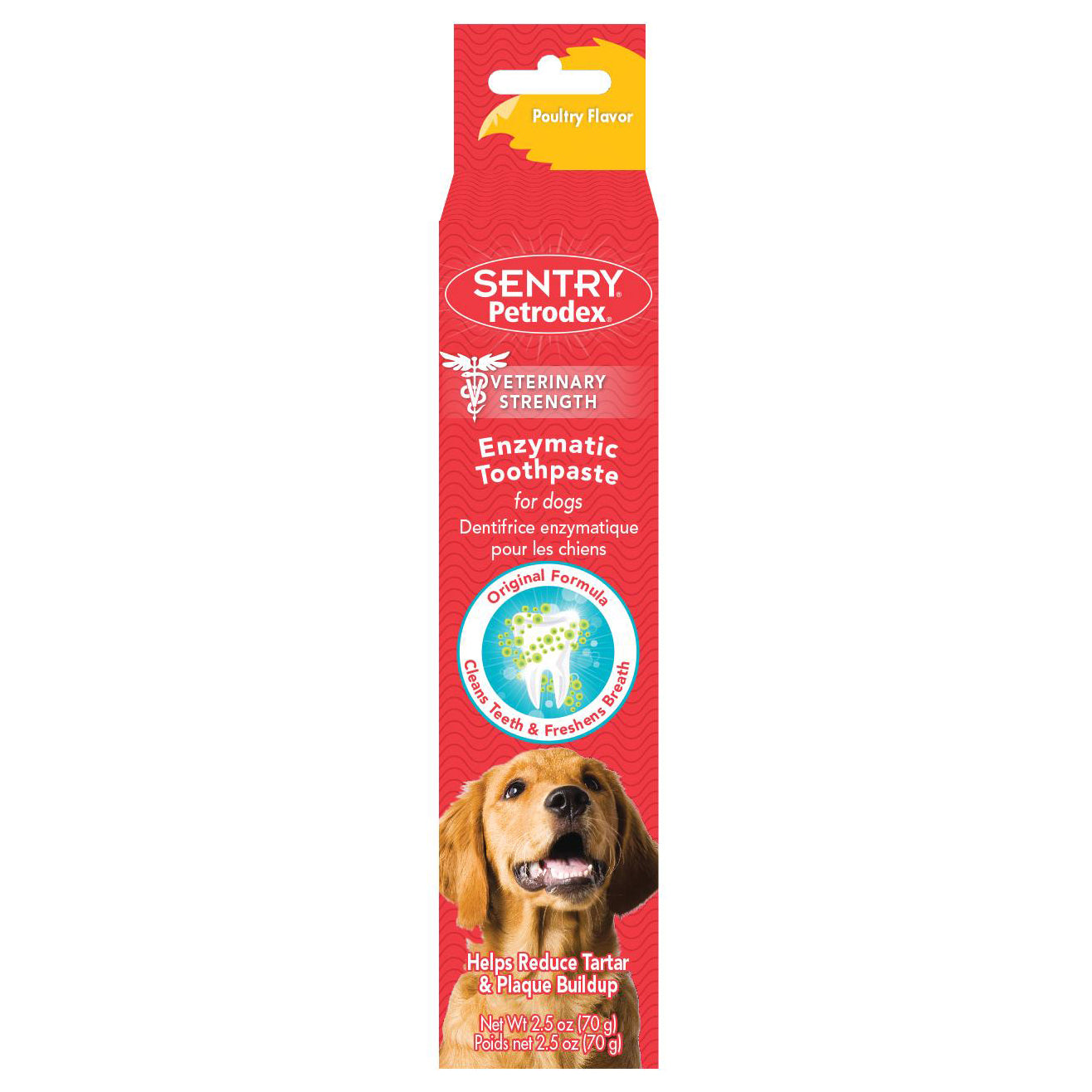 Dentifrice Petrodex Sergeant’s pour chiens, saveur de poulet, 71 g (2,5 oz) - La niche&moi