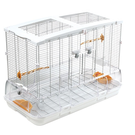 Cage Vision pour oiseaux de grande taille, modèle L01, standard, grillage étroit, 78 x 42 x 56 cm (30,7 x 16,5 x 22 po) - La niche&moi