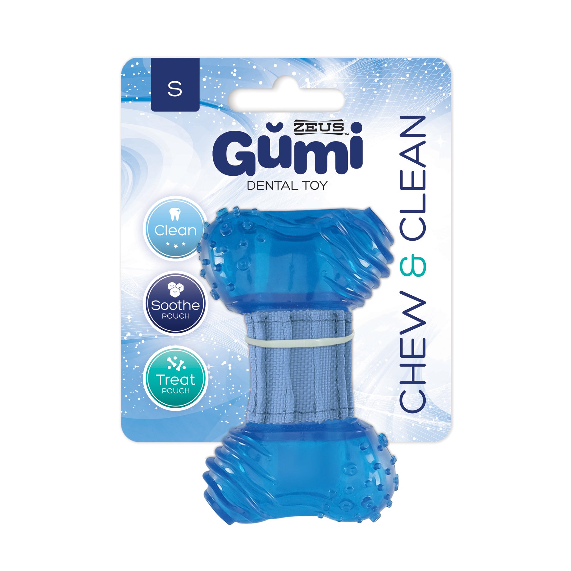 Zeus Gumi Dental Dog Toy - Chew & Clean - Small