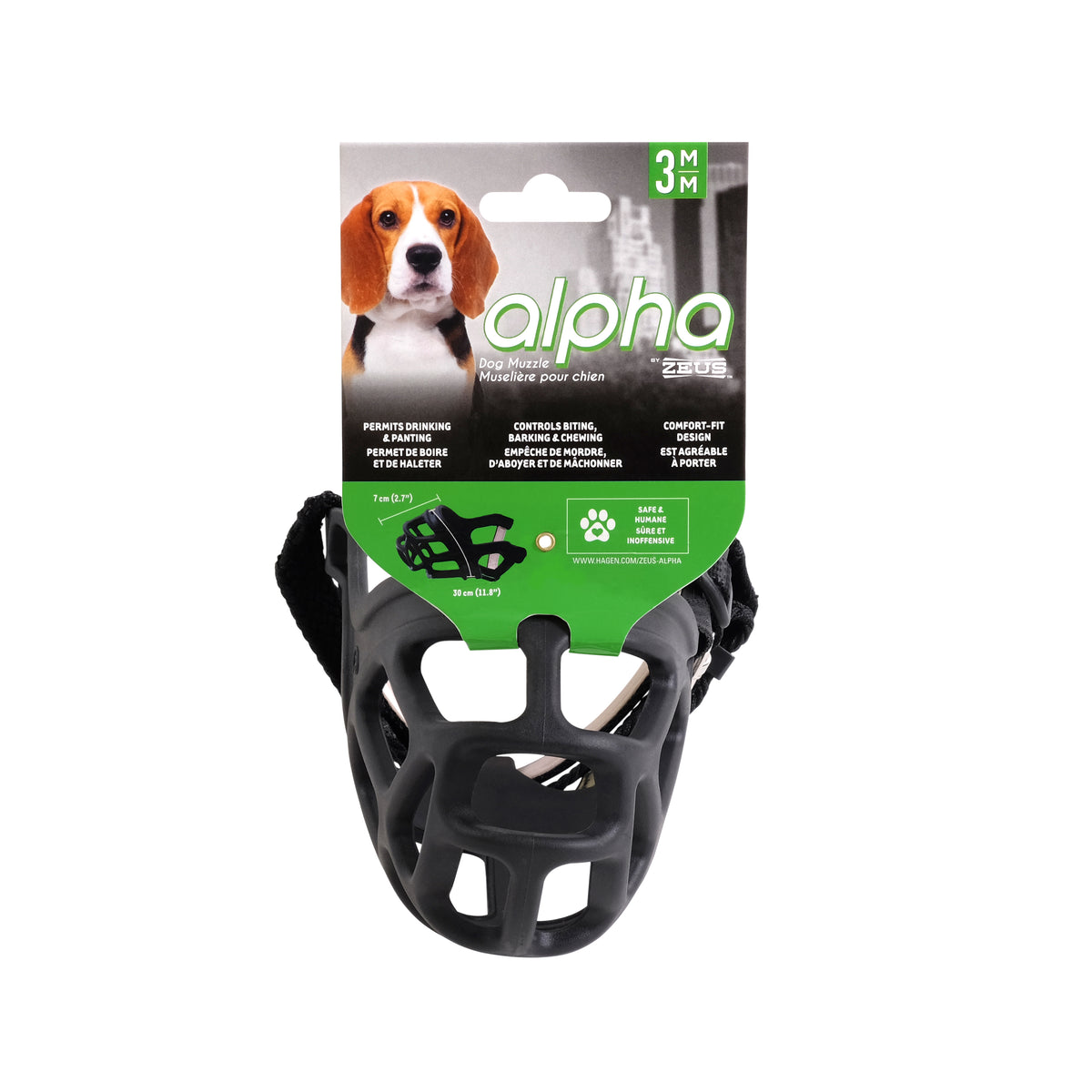 Muselière Alpha Zeus pour chien - La niche&amp;moi