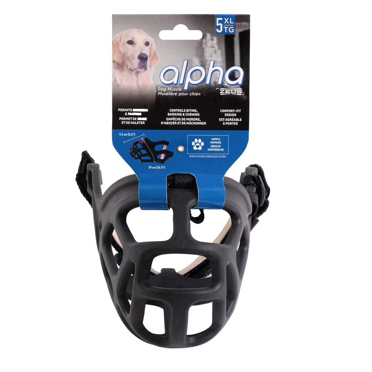Muselière Alpha Zeus pour chien - La niche&amp;moi