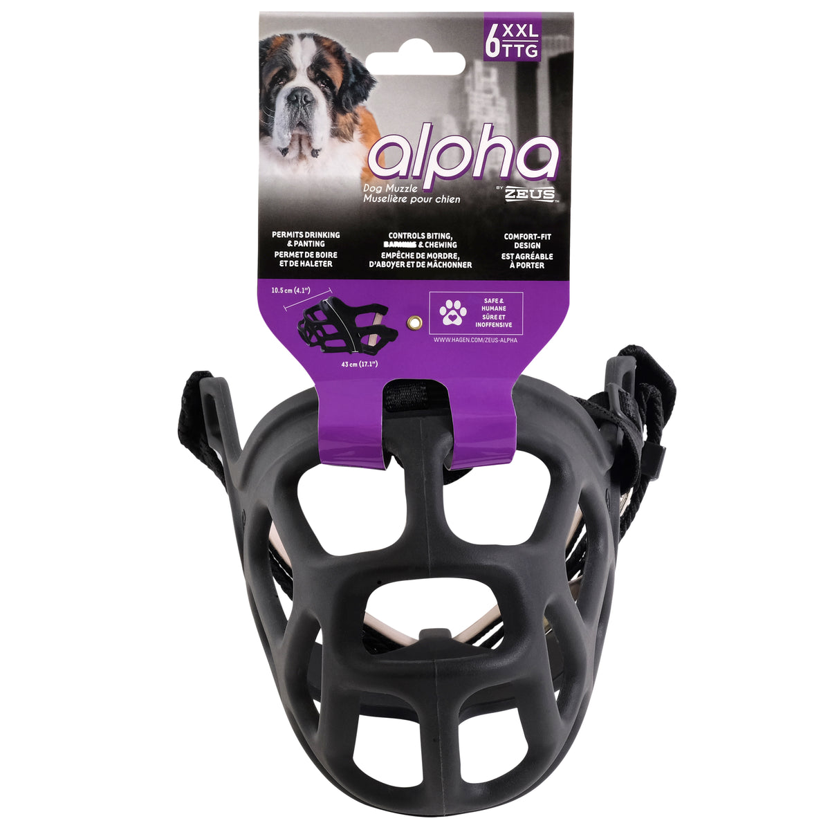 Muselière Alpha Zeus pour chien - La niche&amp;moi