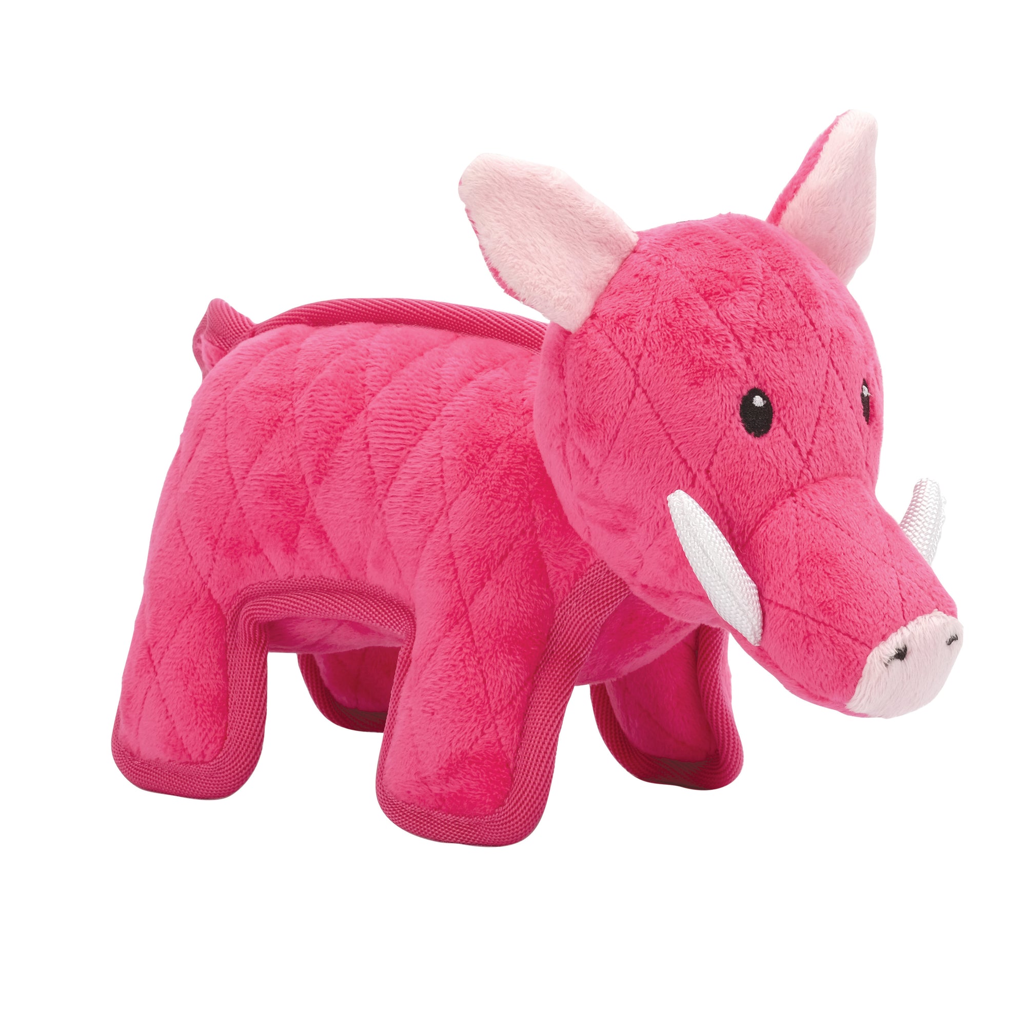 Zeus Safari Dog Toys - Pink Warthog - 15 cm (6 in)