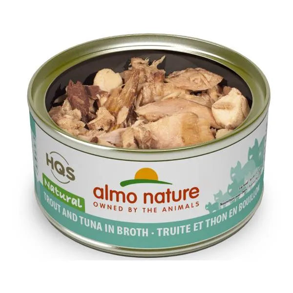 Almo Nature Natural pour Chat, Truite et Thon au Bouillon 70 g. - La niche&amp;moi