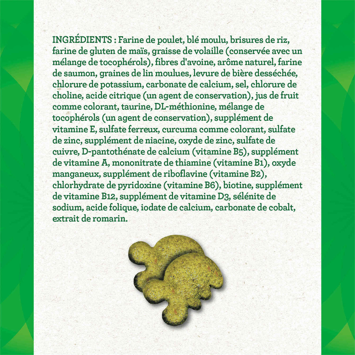 Gâteries dentaires pour chats adultes FELINE GREENIESᴹᴰ saveur de saumon savoureux 60 g (2.1oz) - La niche&amp;moi