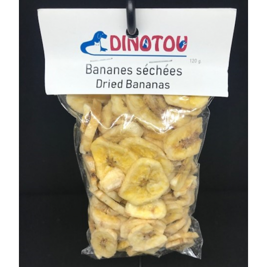 Bananes séchées, sac refermable de 120 g - La niche&amp;moi