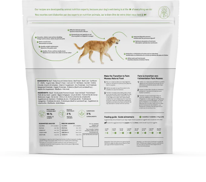 Simplement Boeuf de Faim Museau 6lb (24 médaillons) - La niche&amp;moi