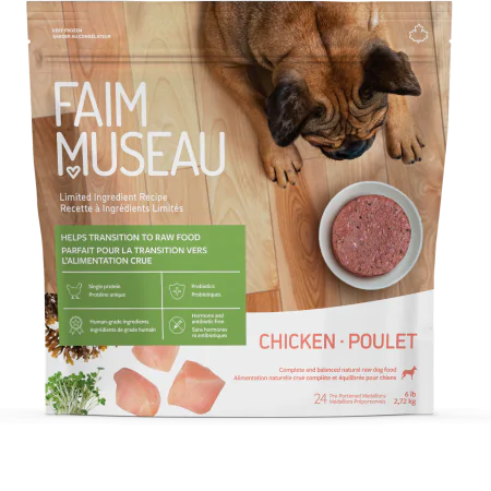 Simplement Poulet de Faim Museau 6lb (24 médaillons) - La niche&amp;moi