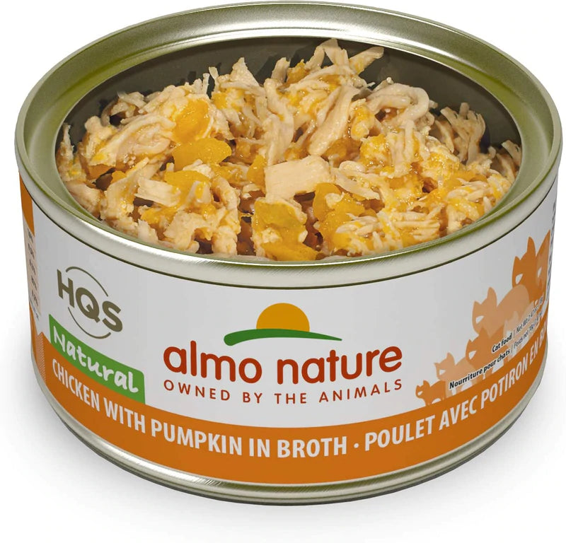 Almo Nature Natural pour Chat, Poulet avec Potiron au Bouillon 70 g. - La niche&amp;moi