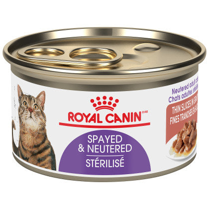 Royal Canin pour chat stérilisé fines tranches en sauce 85g - La niche&amp;moi
